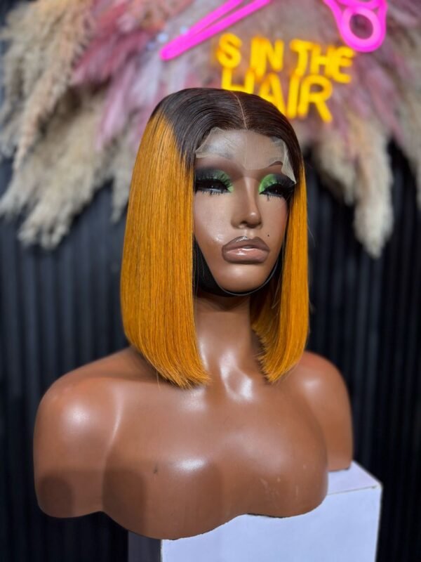 10 inches (2x6) Ombre Ginger Bonestraight